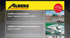 Desktop Screenshot of albers.de